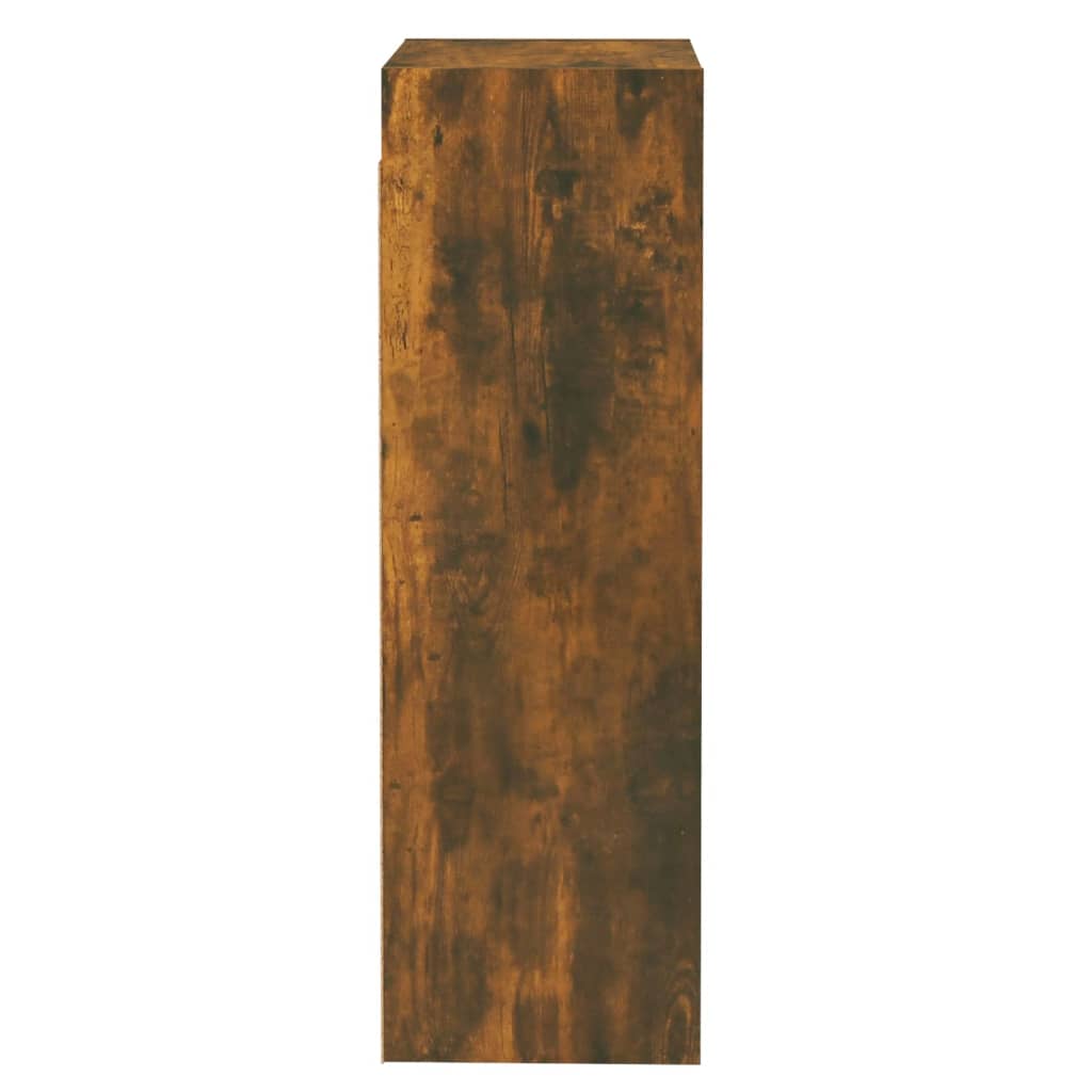 Comode TV, 2 buc., stejar fumuriu, 30,5x30x90 cm lemn prelucrat GartenMobel Dekor