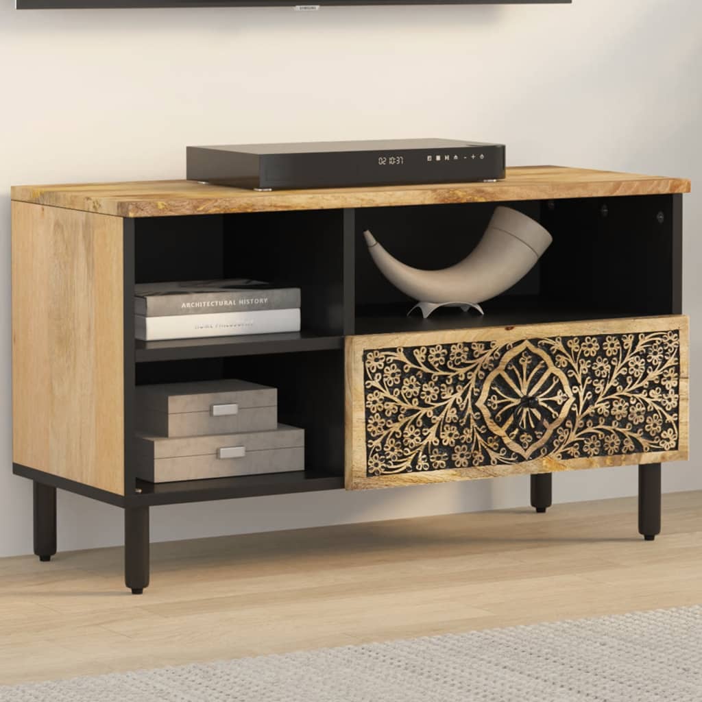 Dulap TV, 80x33x46 cm, lemn masiv de mango GartenMobel Dekor