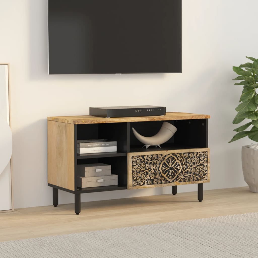 Dulap TV, 80x33x46 cm, lemn masiv de mango GartenMobel Dekor