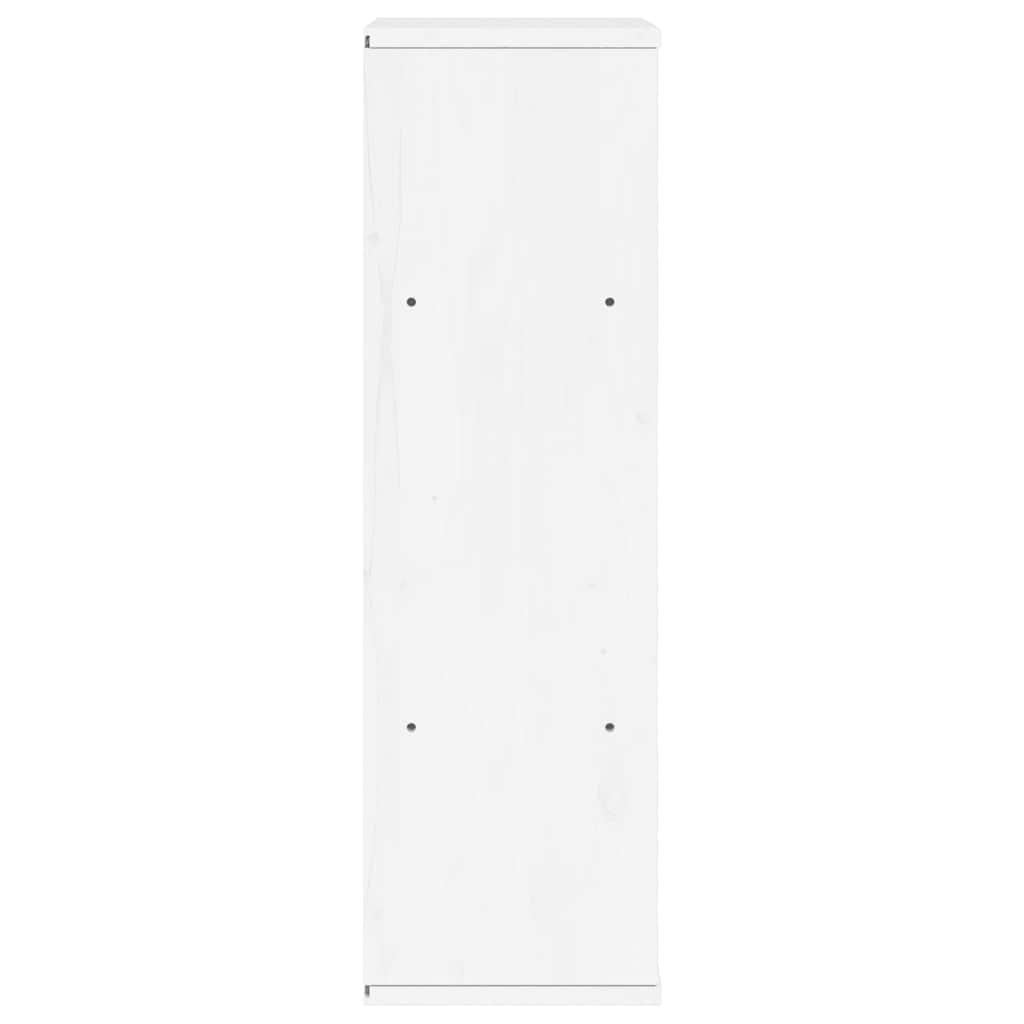 Dulap lateral „ODDA” alb 40x24x79 cm, lemn masiv de pin GartenMobel Dekor