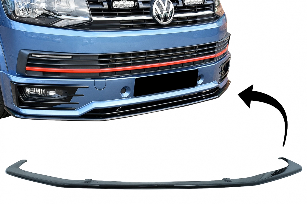 Prelungire Bara Fata Extensie Add-on VW Transporter T6 SPORTLINE (2015-up) Negru Lucios Performance AutoTuning