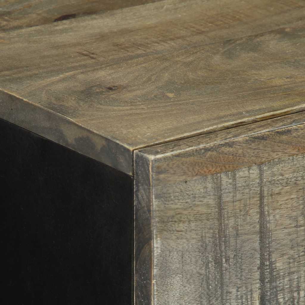 Bufetă gri deschis 60x33,5x75 cm lemn masiv de mango GartenMobel Dekor