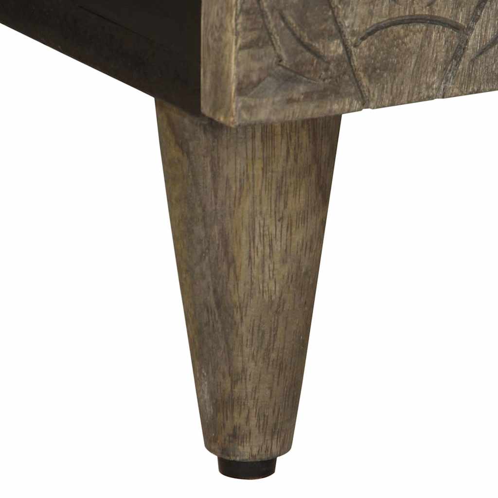 Dulap TV Gri deschis 105x33,5x46 cm Lemn masiv Mango GartenMobel Dekor