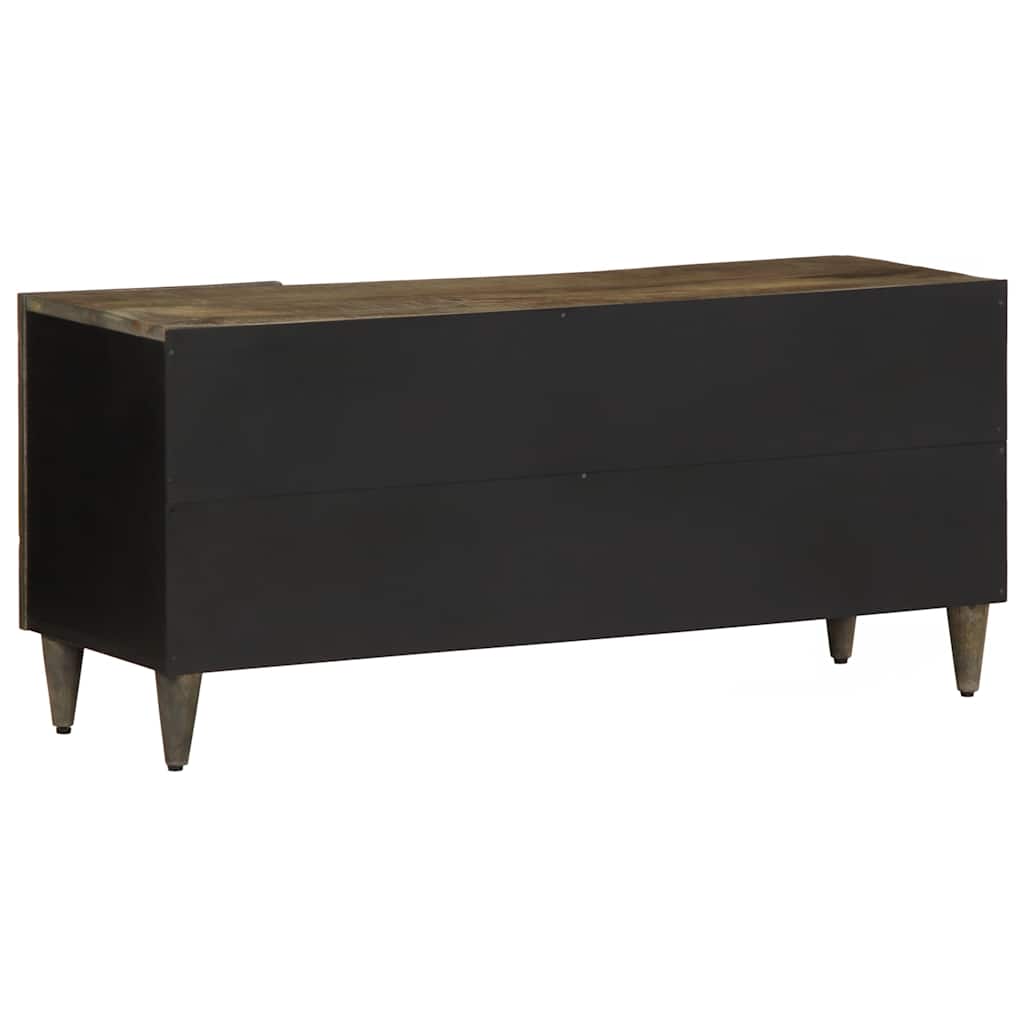 Dulap TV Gri deschis 105x33,5x46 cm Lemn masiv Mango GartenMobel Dekor