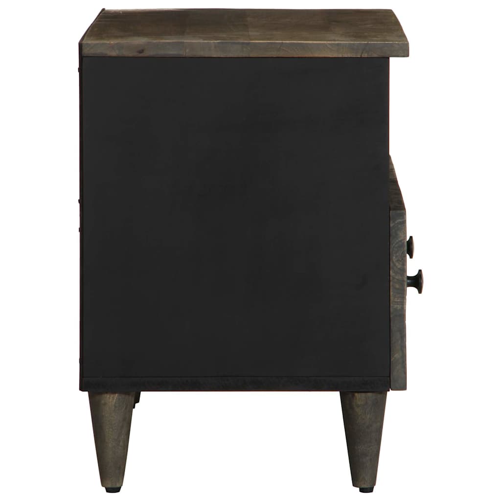 Dulap TV Gri deschis 70x33,5x46 cm Lemn masiv Mango GartenMobel Dekor