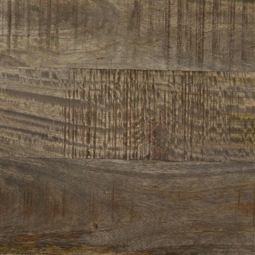 Dulap TV Gri deschis 80x31,5x46 cm Lemn masiv Mango GartenMobel Dekor