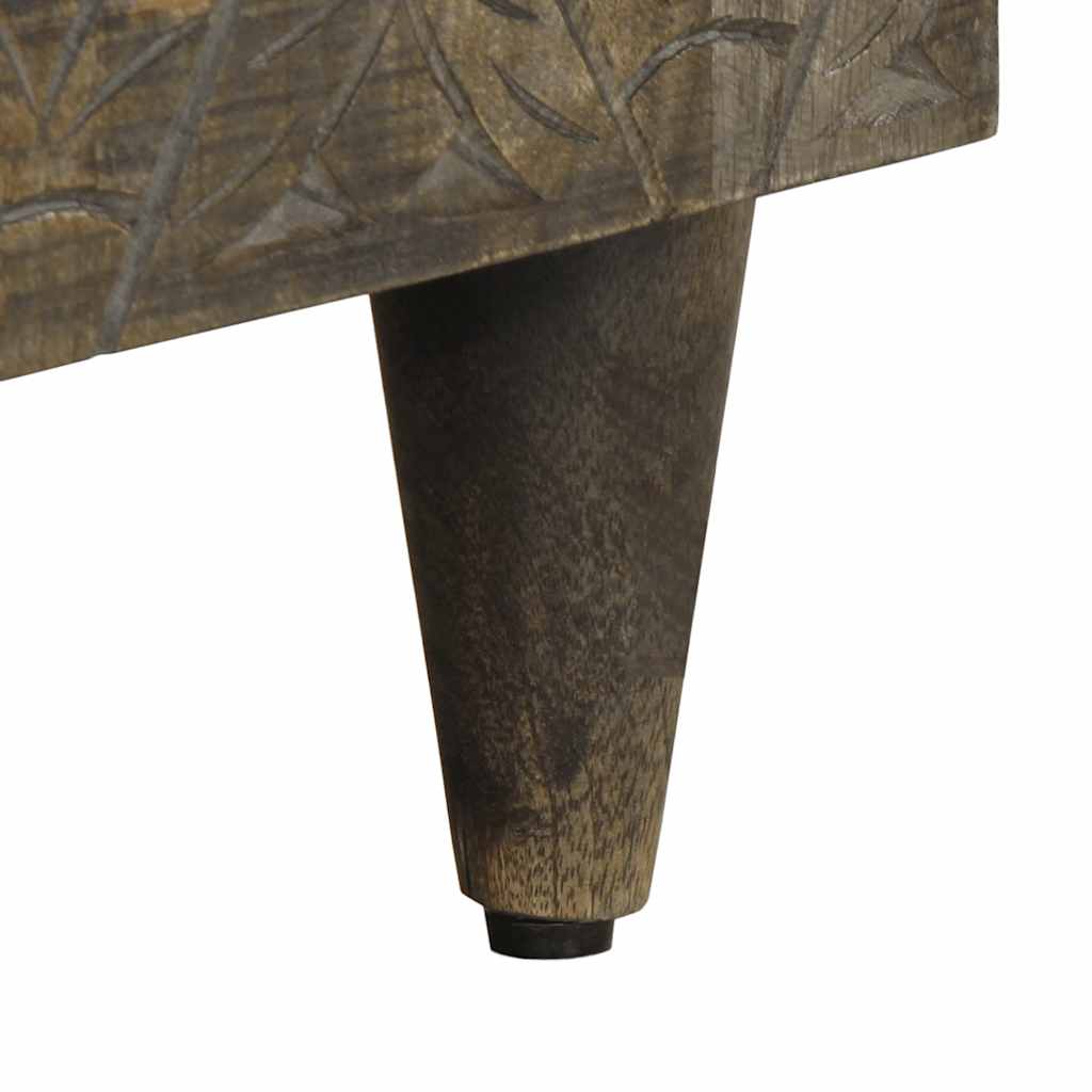 Dulap TV Gri deschis 80x31,5x46 cm Lemn masiv Mango GartenMobel Dekor