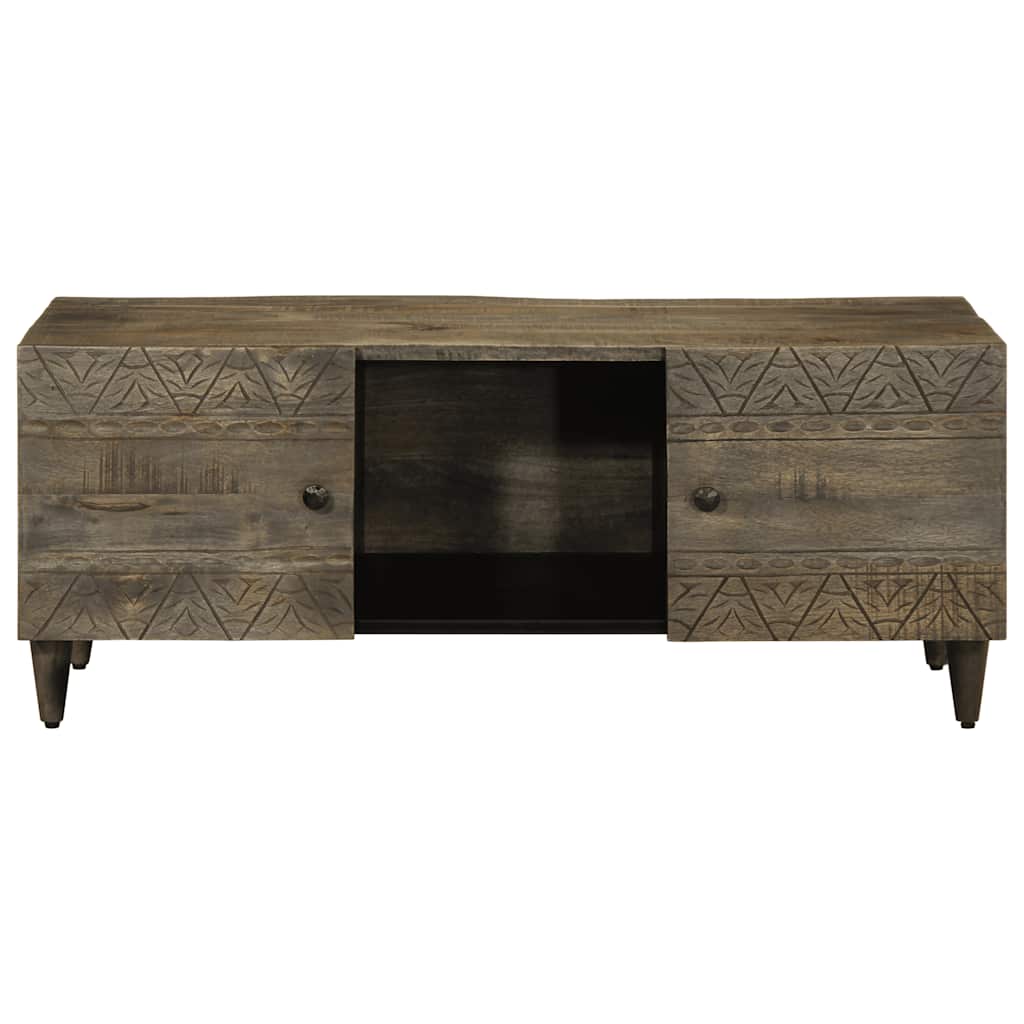 Masuta de cafea gri deschis 100x54x40 cm lemn masiv de mango GartenMobel Dekor