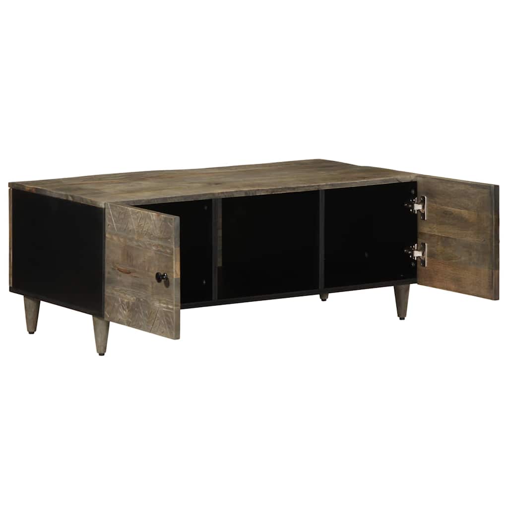 Masuta de cafea gri deschis 100x54x40 cm lemn masiv de mango GartenMobel Dekor