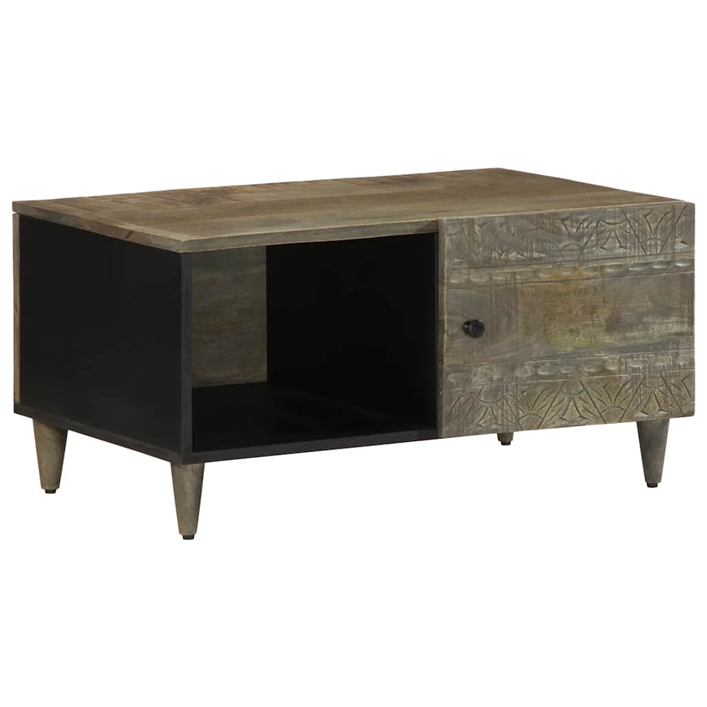 Masuta de cafea gri deschis 80x50x40 cm lemn masiv de mango GartenMobel Dekor