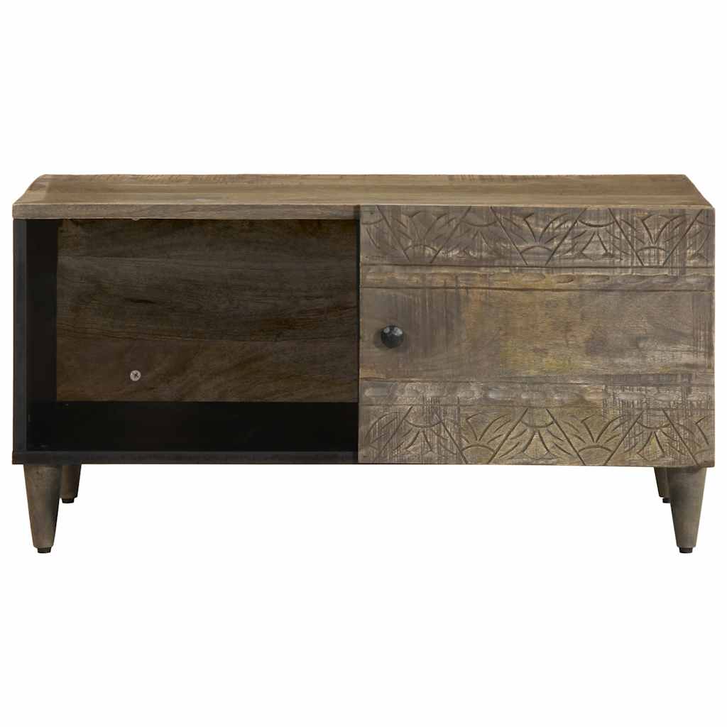 Masuta de cafea gri deschis 80x50x40 cm lemn masiv de mango GartenMobel Dekor