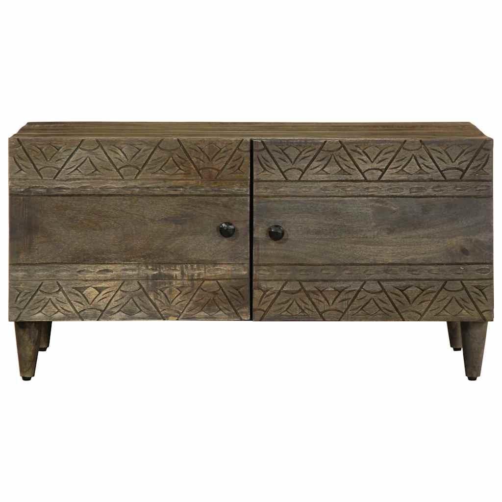 Masuta de cafea gri deschis 80x50x40 cm lemn masiv de mango GartenMobel Dekor