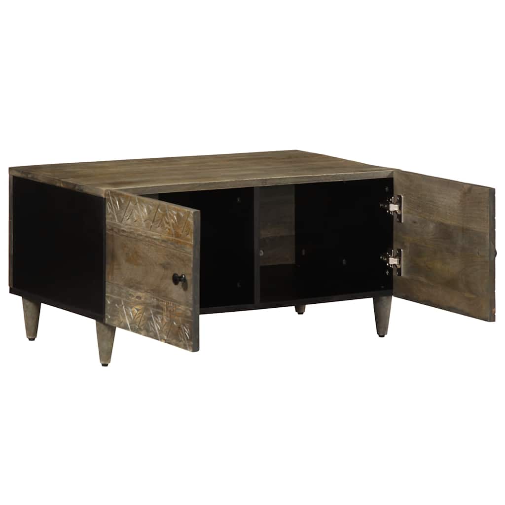 Masuta de cafea gri deschis 80x50x40 cm lemn masiv de mango GartenMobel Dekor