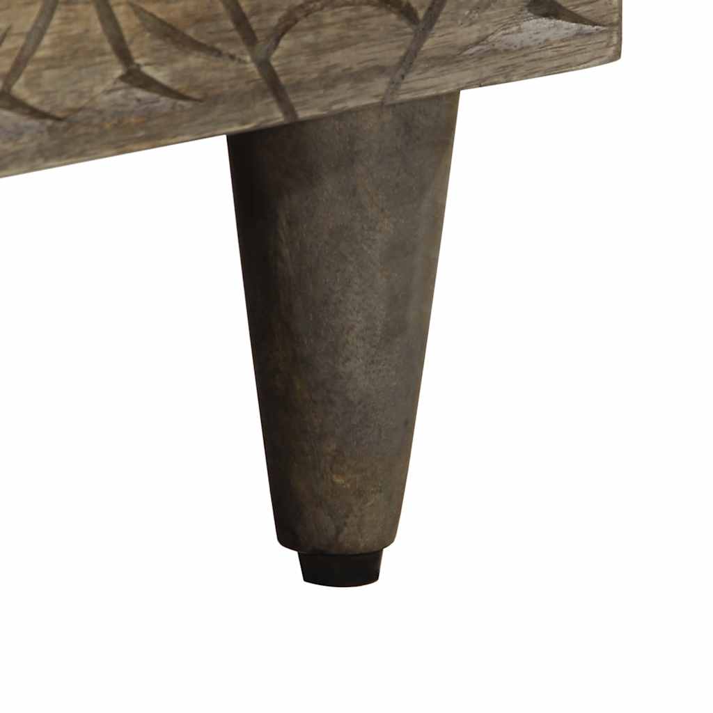 Noptiera gri deschis 50x33x60 cm lemn masiv de mango GartenMobel Dekor