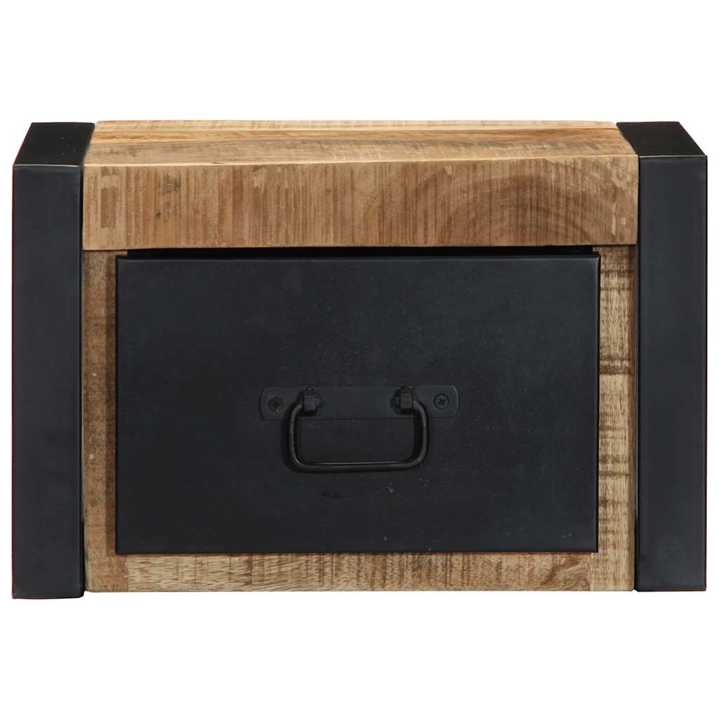 Noptiere 2 buc 40x35x25 cm lemn masiv de mango GartenMobel Dekor