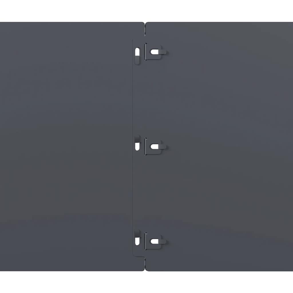 Borduri de gazon 10 buc Antracit 25x103 cm Oțel laminat la rece GartenMobel Dekor