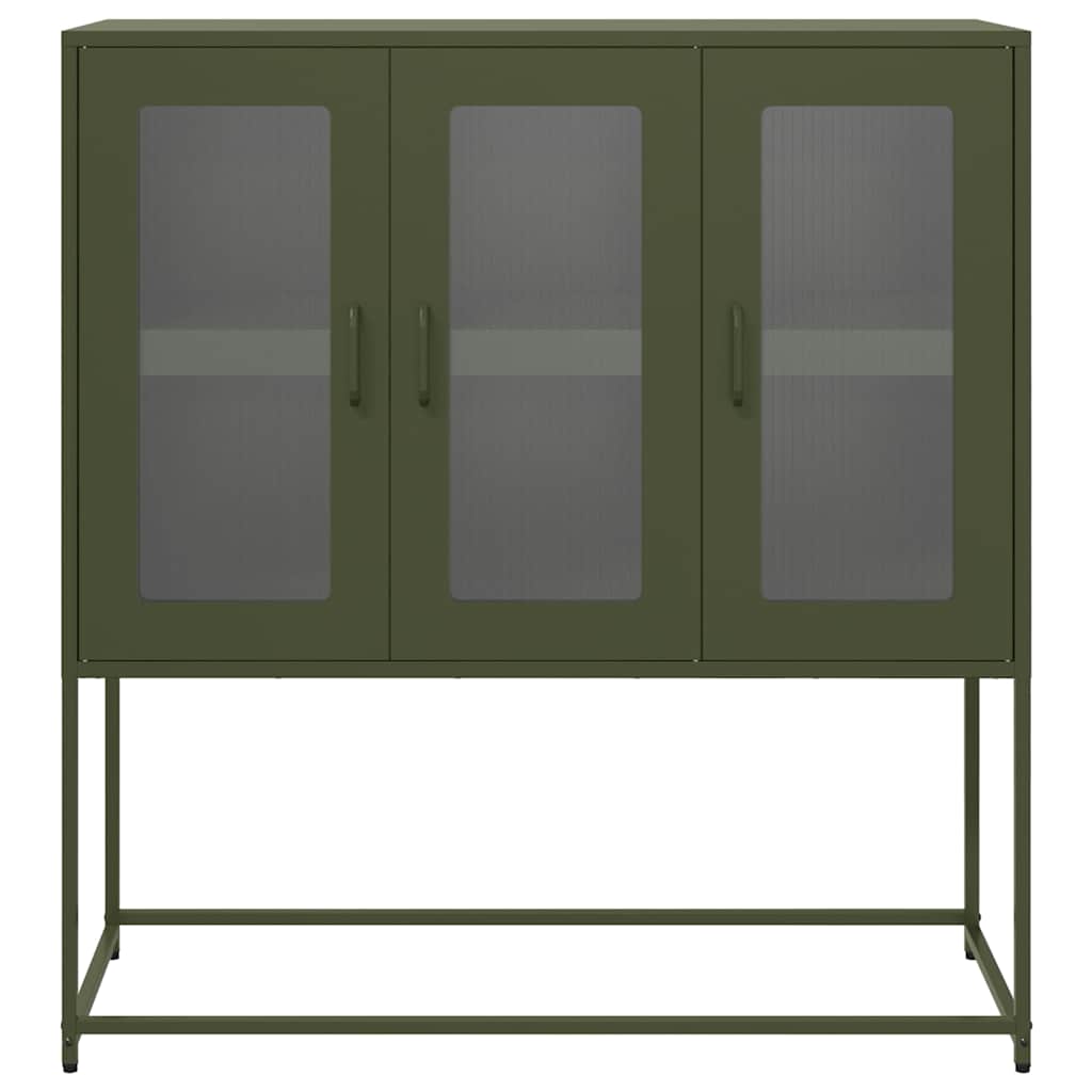 Dulap, verde măsliniu, 100,5x39x107 cm, oțel laminat la rece GartenMobel Dekor