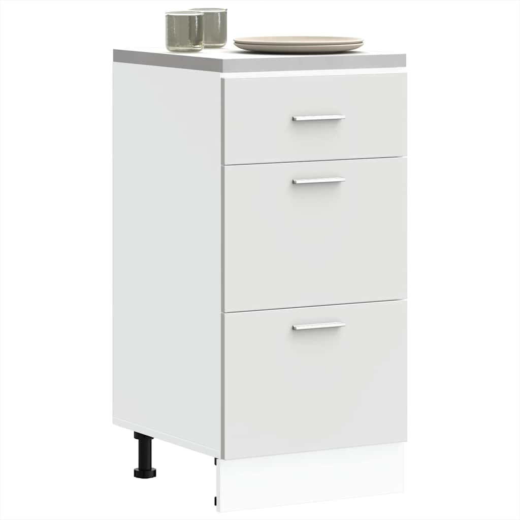 Dulap inferioară alb 40x46x81,5 cm lemn prelucrat GartenMobel Dekor