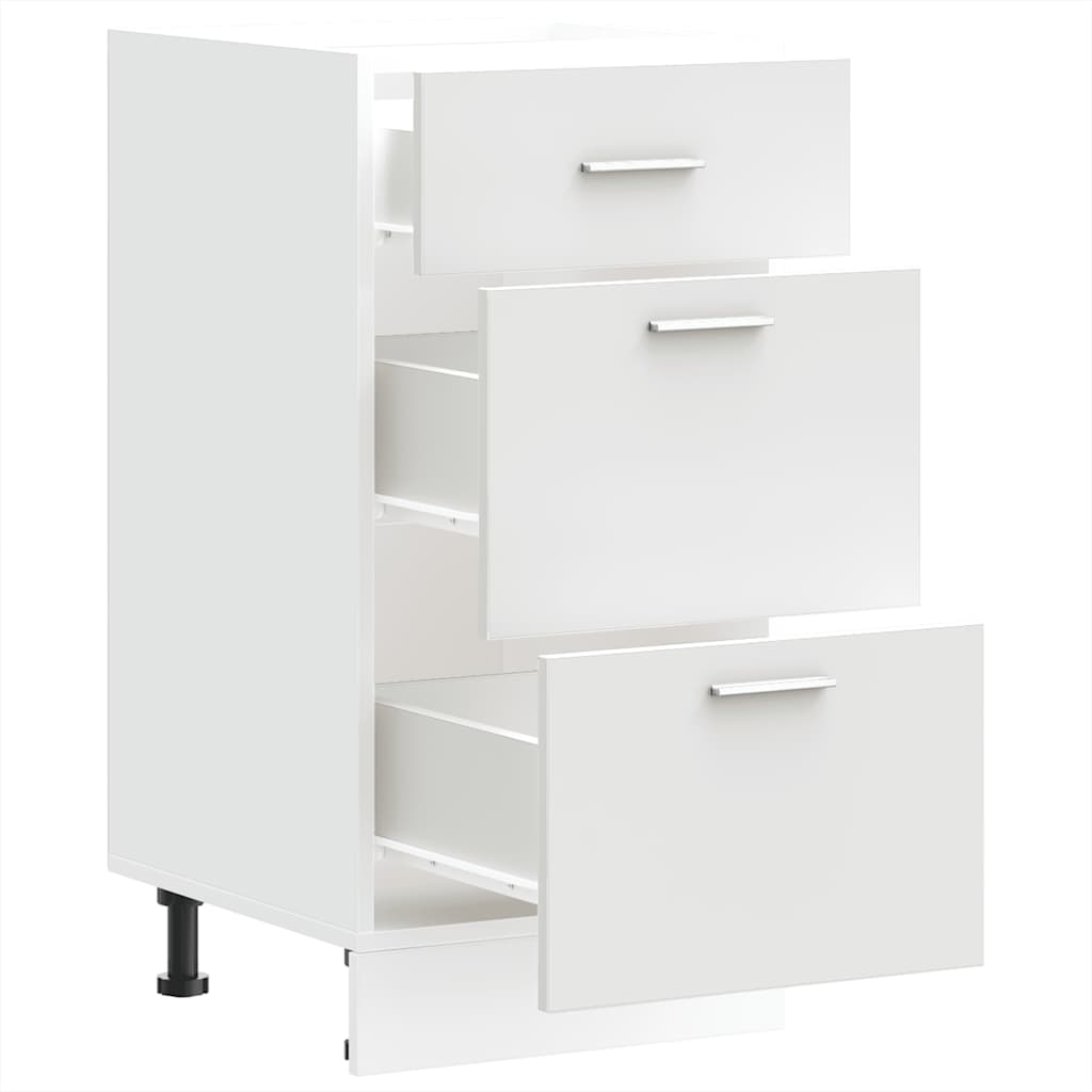 Dulap inferioară alb 40x46x81,5 cm lemn prelucrat GartenMobel Dekor