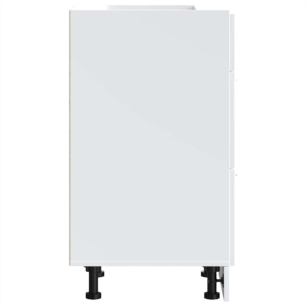 Dulap inferioară alb 40x46x81,5 cm lemn prelucrat GartenMobel Dekor
