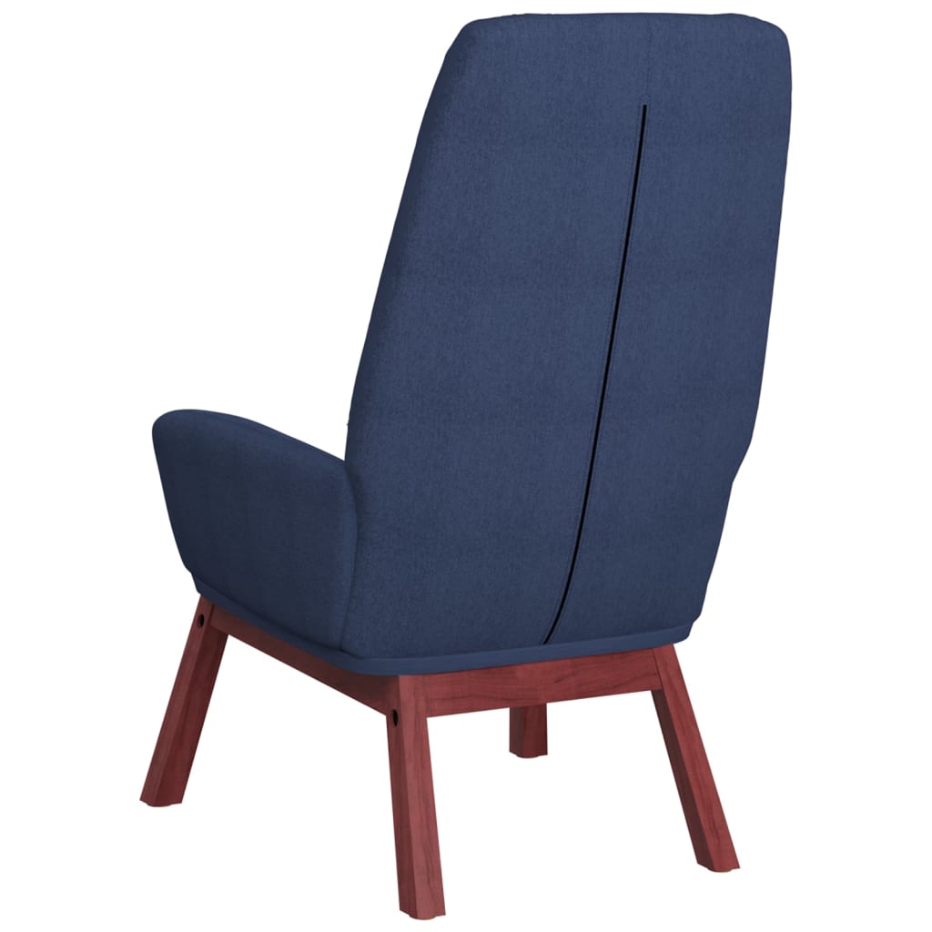 Scaun de relaxare, albastru, material textil GartenMobel Dekor