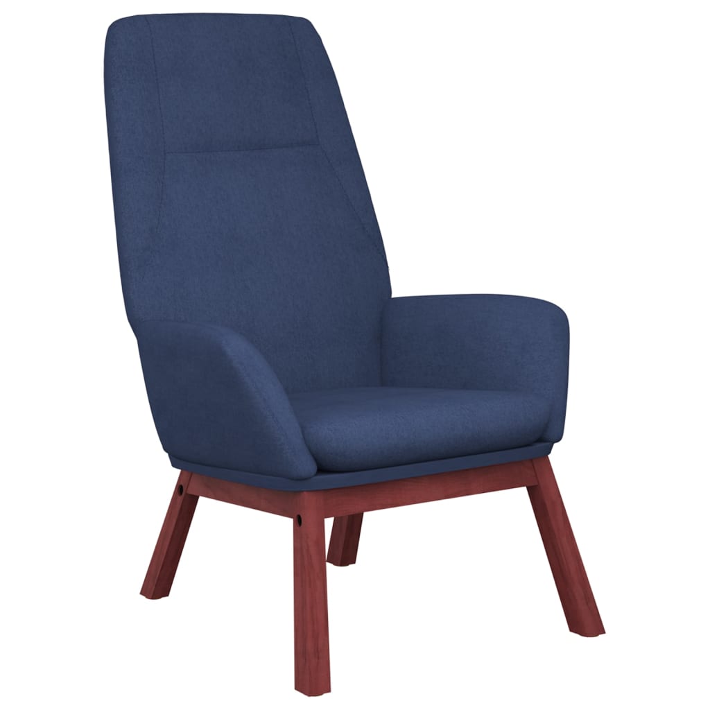Scaun de relaxare, albastru, material textil GartenMobel Dekor
