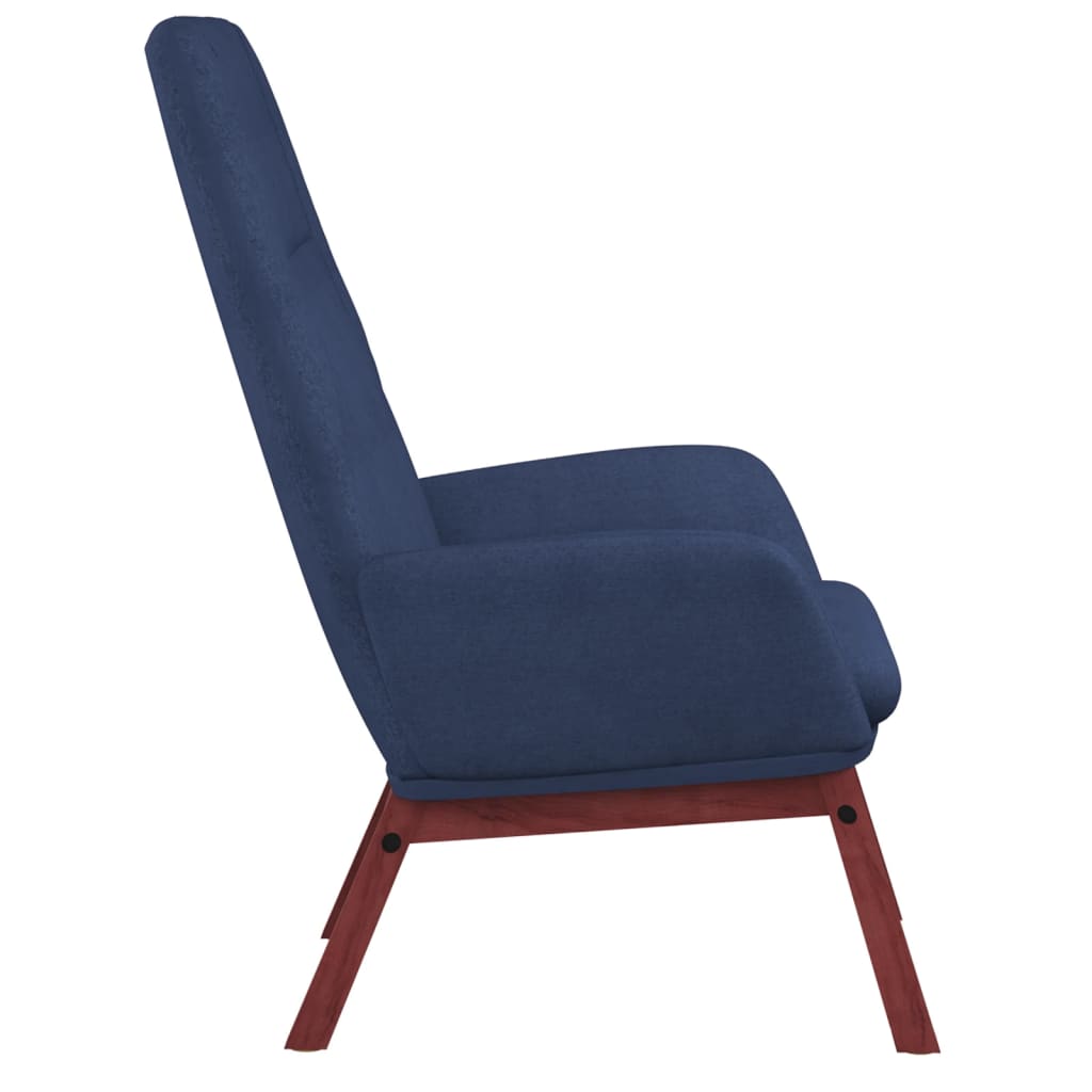 Scaun de relaxare, albastru, material textil GartenMobel Dekor