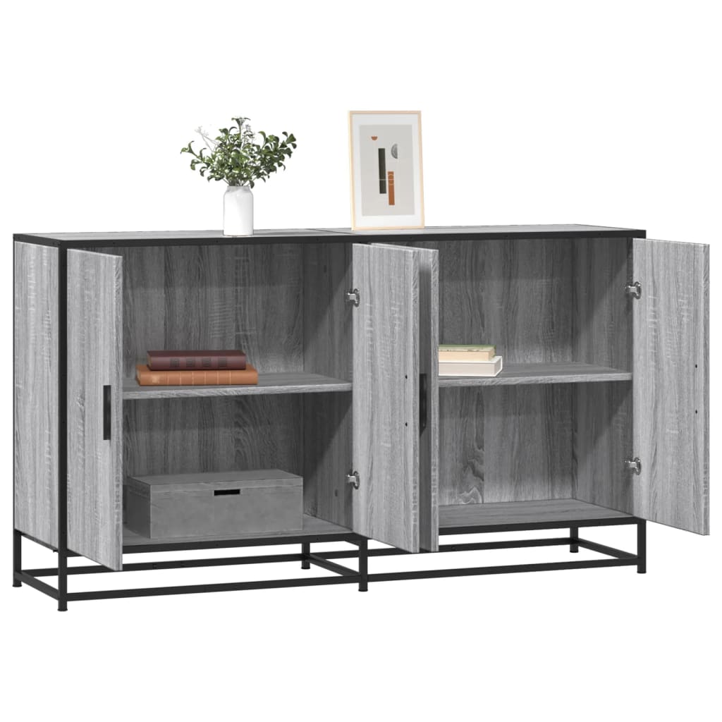Dulap, gri sonoma, 134x35x76 cm, lemn prelucrat GartenMobel Dekor