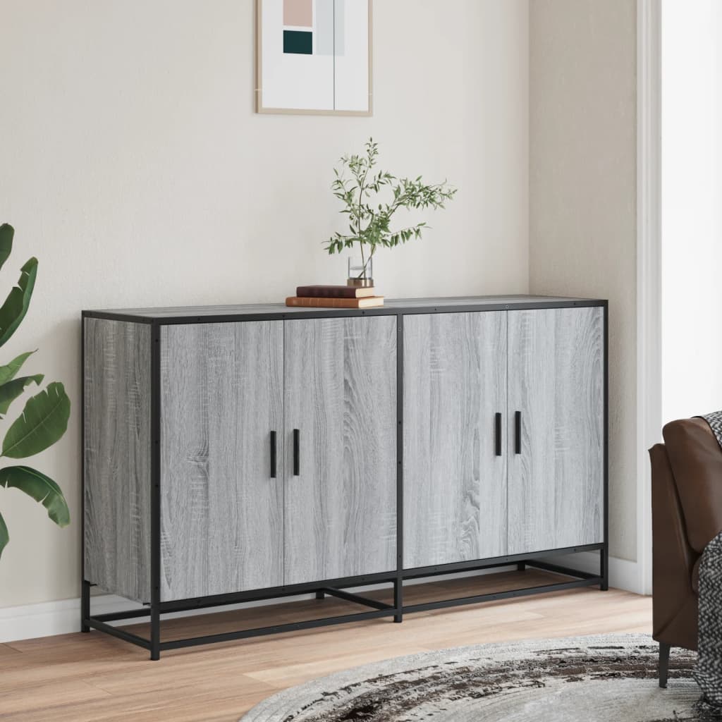 Dulap, gri sonoma, 134x35x76 cm, lemn prelucrat GartenMobel Dekor