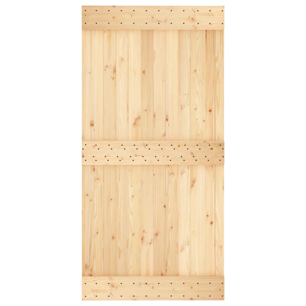 Ușă glisantă cu set feronerie, 100x210 cm, lemn masiv de pin GartenMobel Dekor