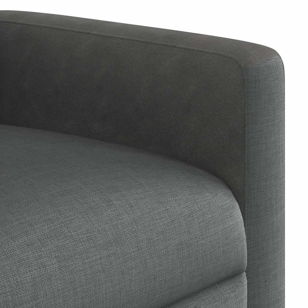 Fotoliu electric de masaj rabatabil, gri închis, textil GartenMobel Dekor