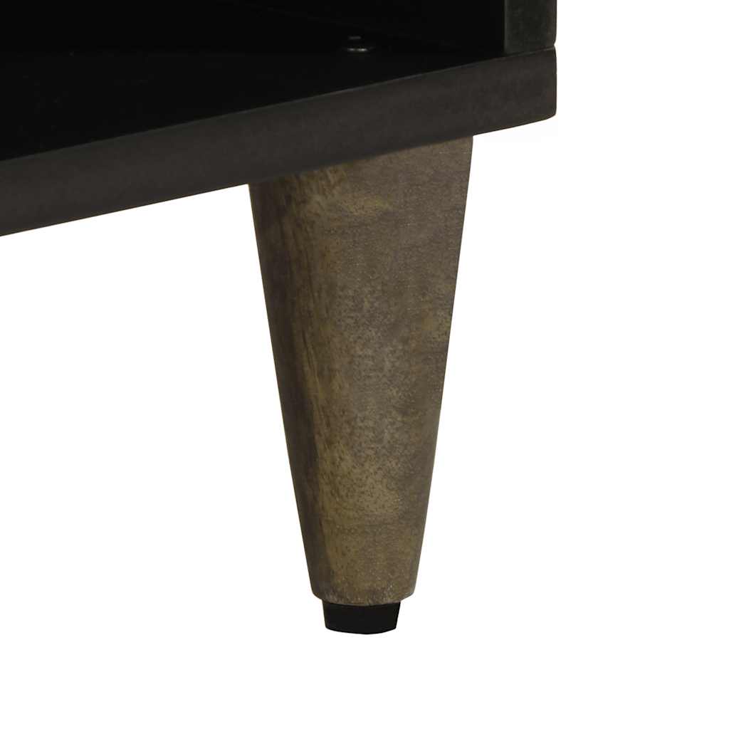 Comodă TV, negru, 100x33x46 cm, lemn masiv de mango GartenMobel Dekor