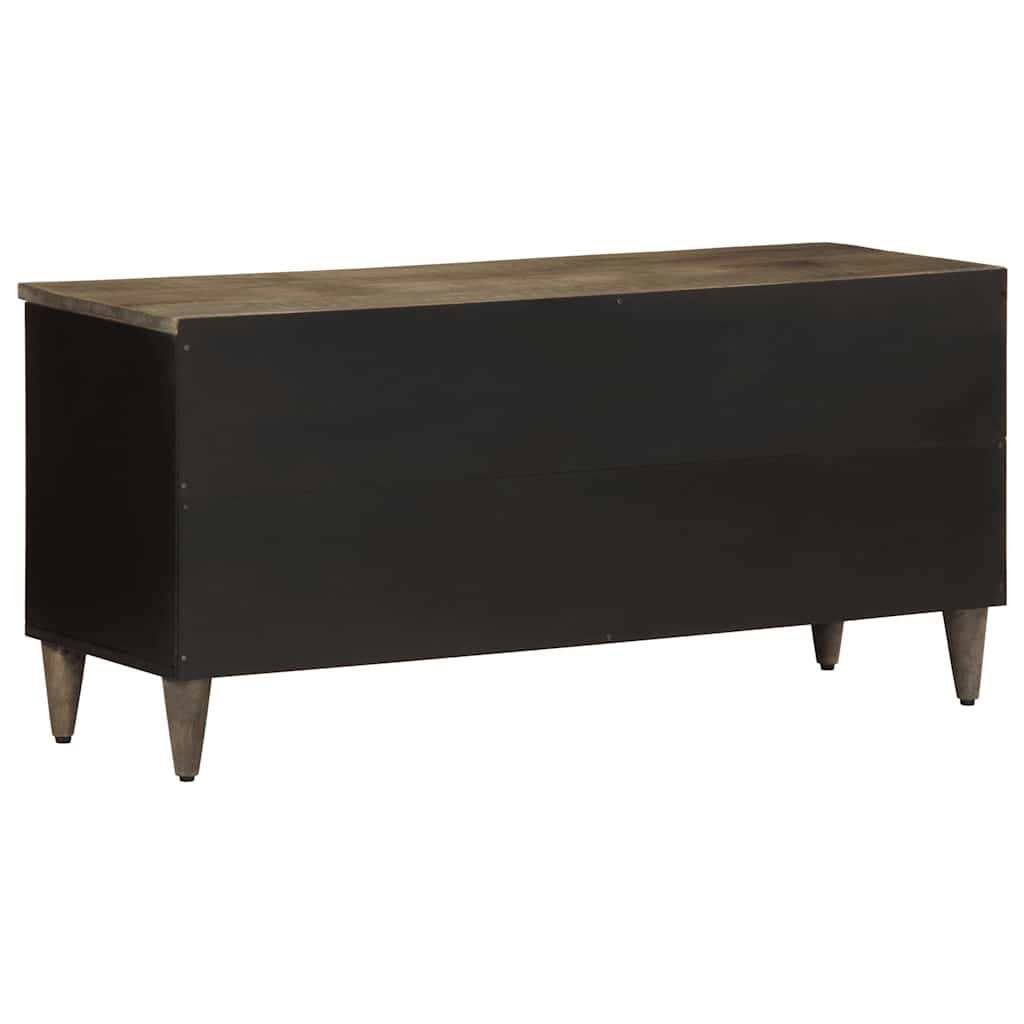 Comodă TV, negru, 100x33x46 cm, lemn masiv de mango GartenMobel Dekor