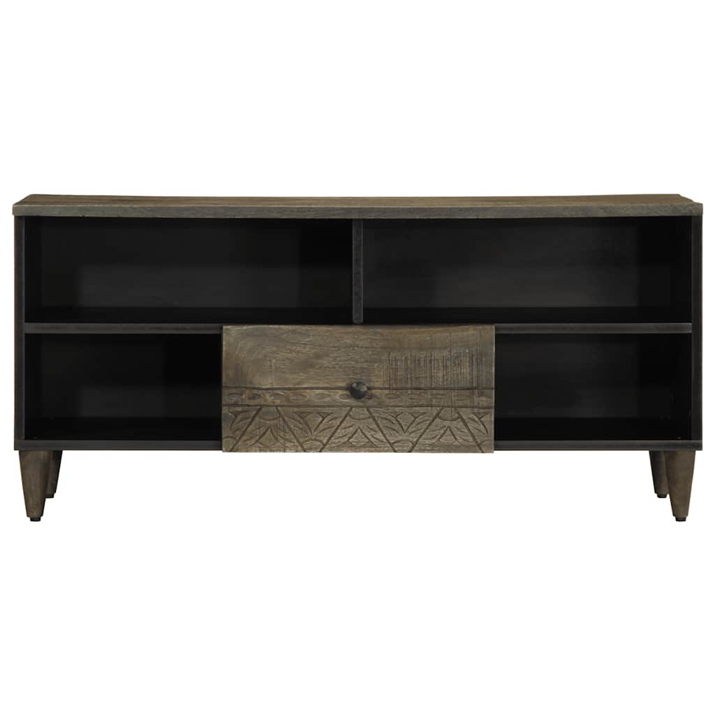 Comodă TV, negru, 100x33x46 cm, lemn masiv de mango GartenMobel Dekor