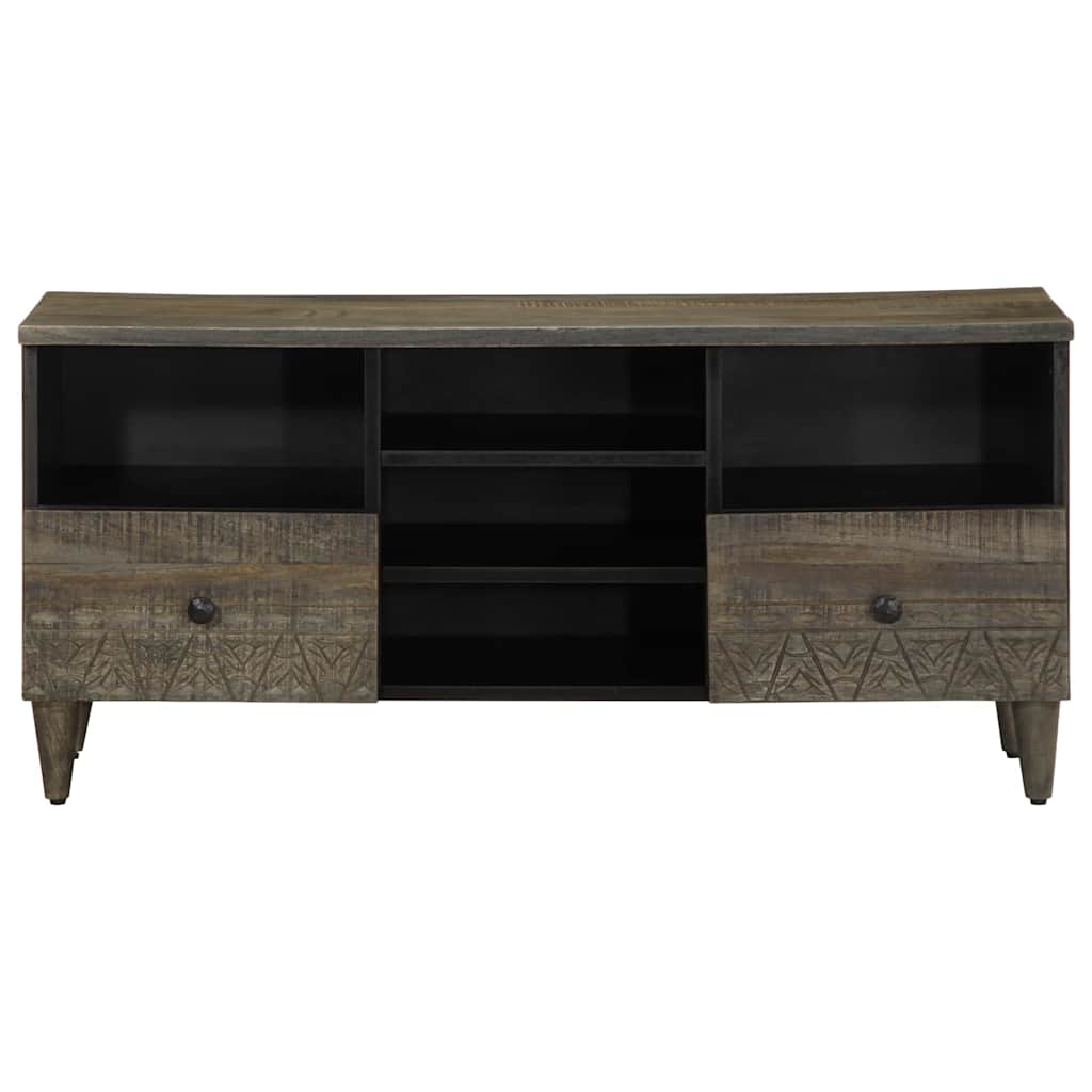 Comodă TV, negru, 100x33x46 cm, lemn masiv de mango GartenMobel Dekor