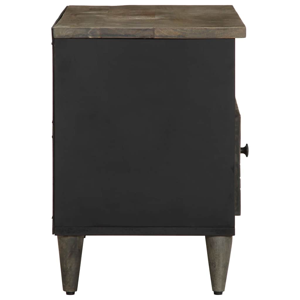 Dulap TV, negru, 80x33x46 cm, lemn masiv de mango GartenMobel Dekor