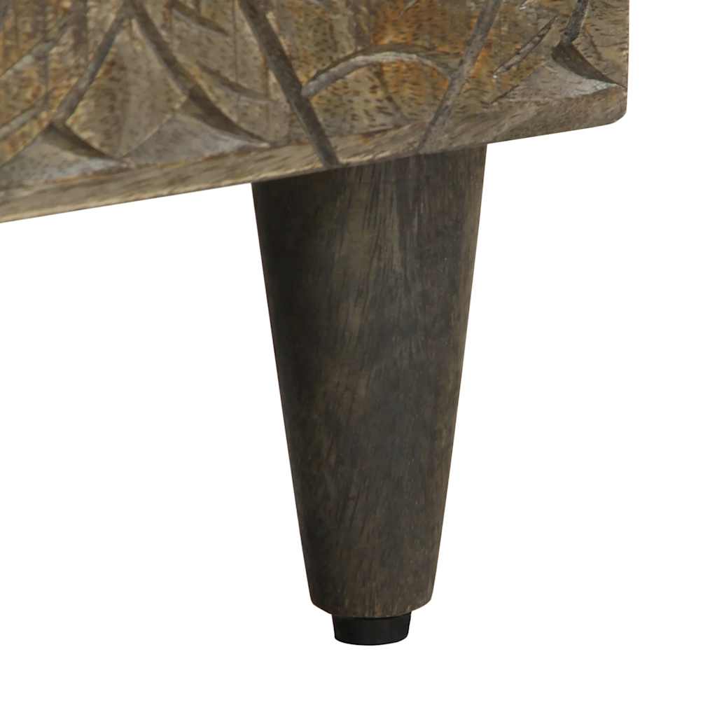 Dulap TV, negru, 80x33x46 cm, lemn masiv de mango GartenMobel Dekor