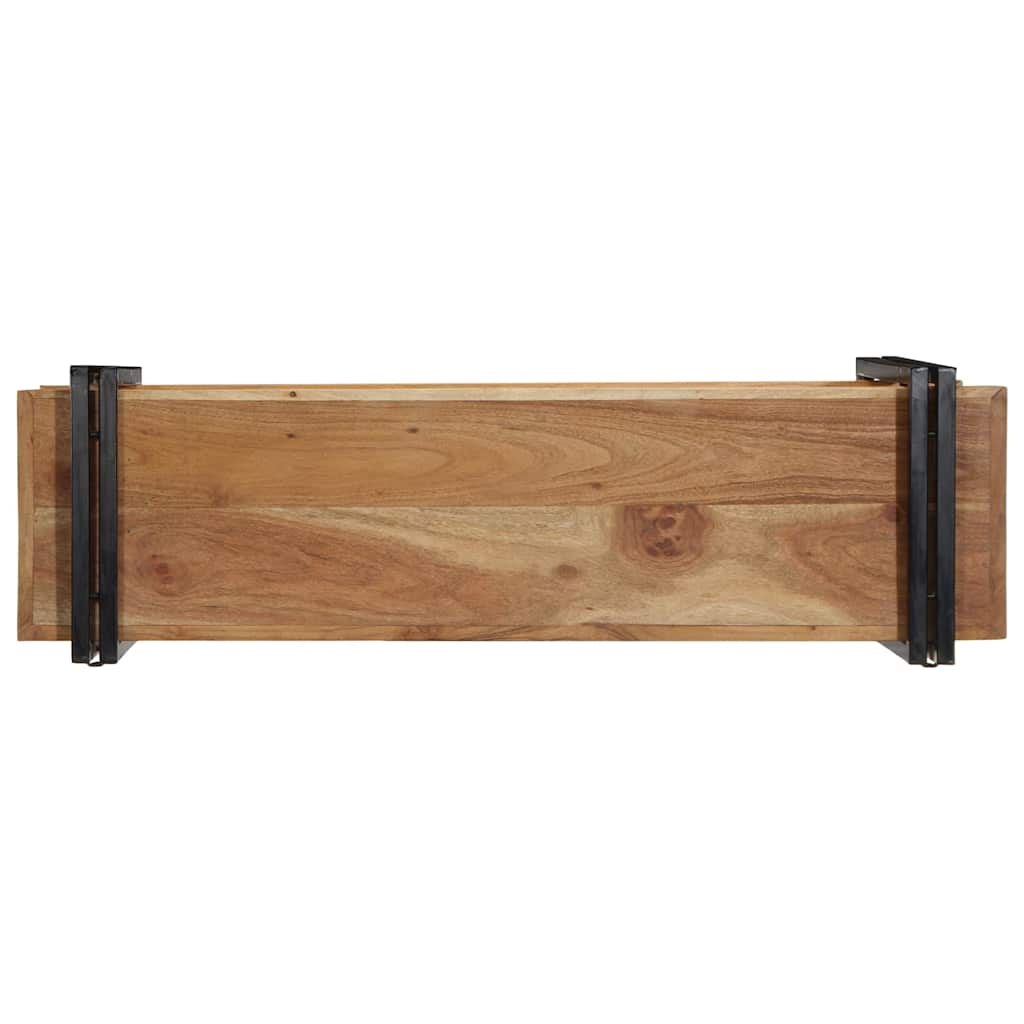 Raft de perete 110x33x45 cm din lemn masiv de salcâm GartenMobel Dekor