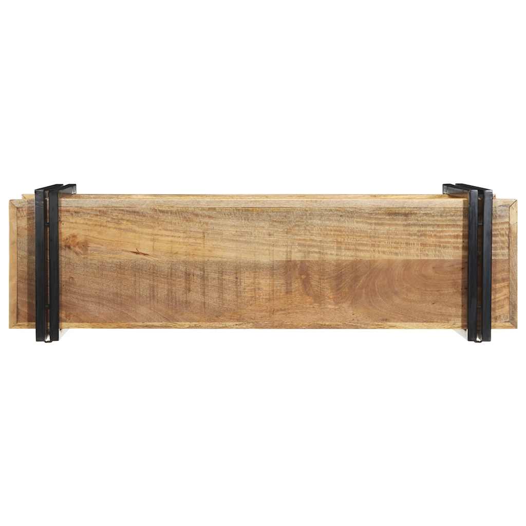 Raft de perete 110x33x45 cm lemn masiv de mango GartenMobel Dekor