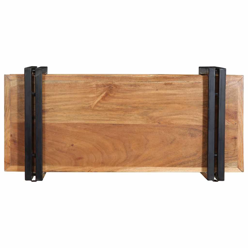Raft de perete 70x33x35 cm din lemn masiv de salcâm GartenMobel Dekor