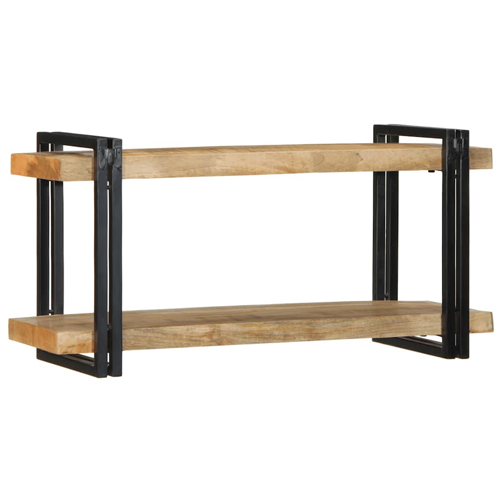 Raft de perete 90x33x45 cm lemn masiv de mango GartenMobel Dekor