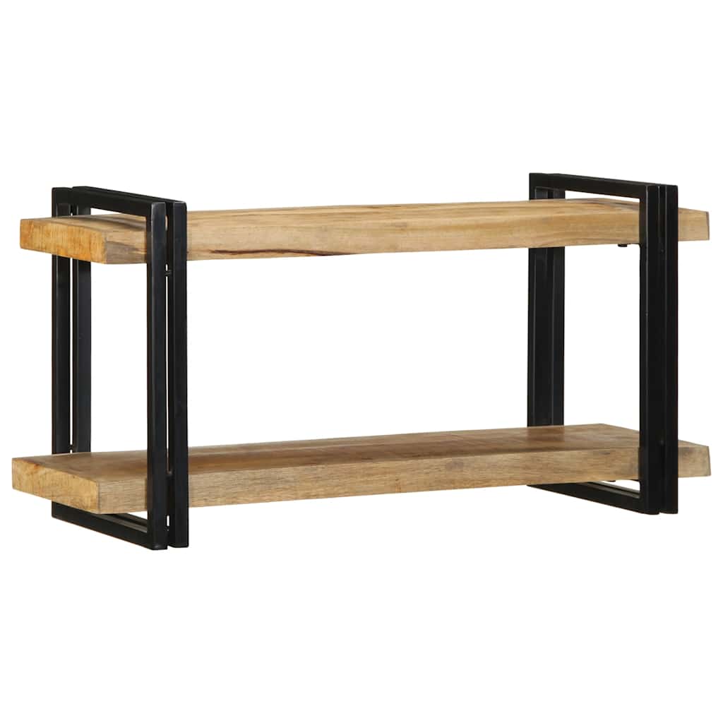 Raft de perete 90x33x45 cm lemn masiv de mango GartenMobel Dekor