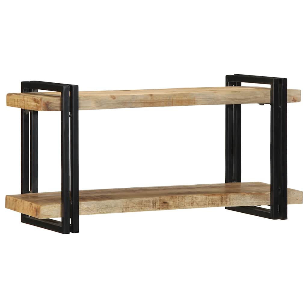 Raft de perete 90x33x45 cm lemn masiv de mango GartenMobel Dekor