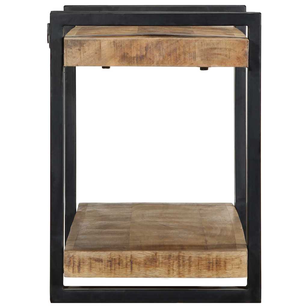 Raft de perete 90x33x45 cm lemn masiv de mango GartenMobel Dekor