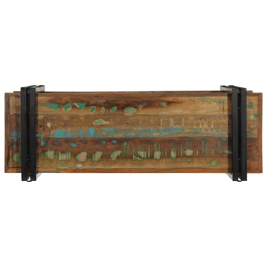 Raft de perete din lemn masiv multicolor recuperat GartenMobel Dekor
