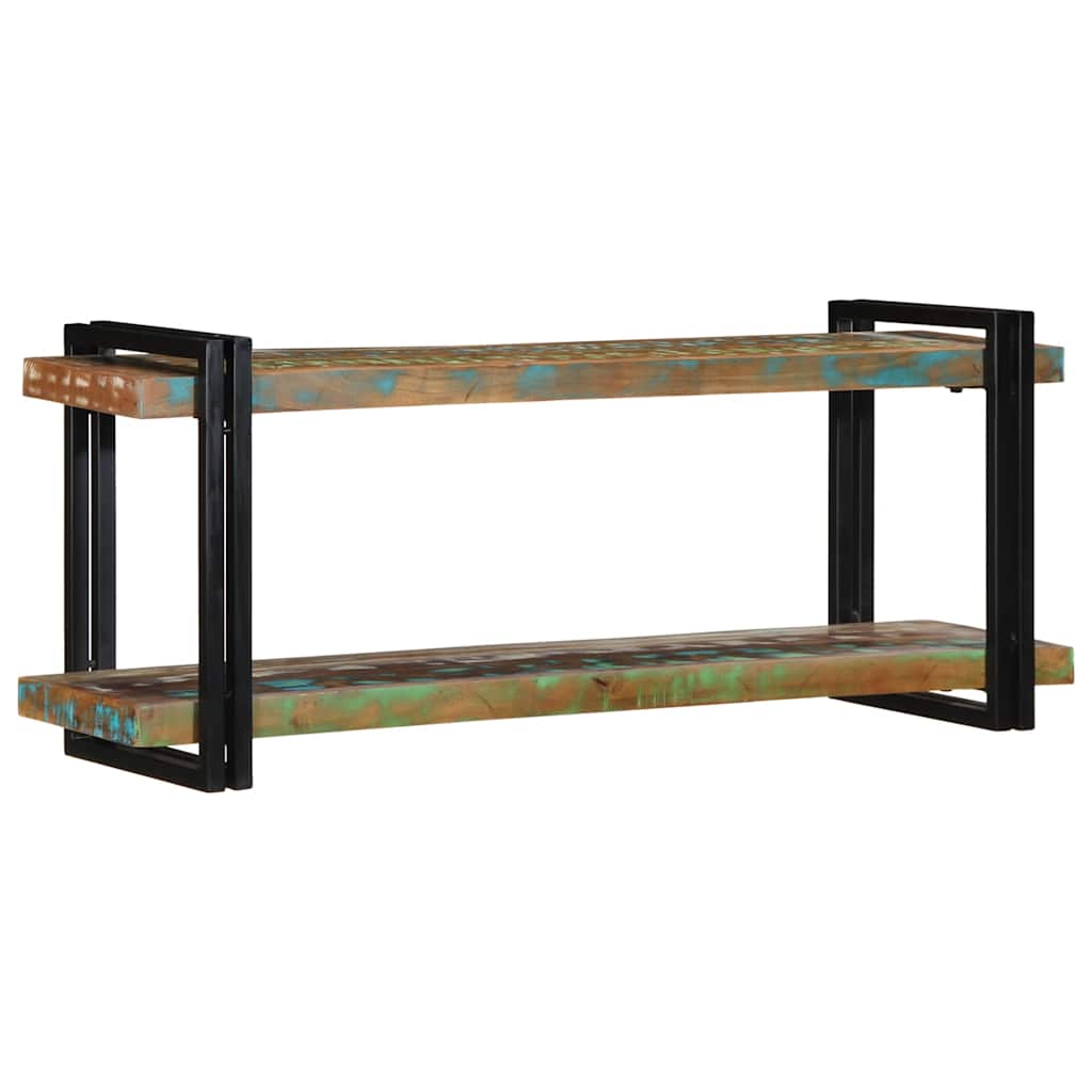 Raft de perete din lemn masiv multicolor recuperat GartenMobel Dekor