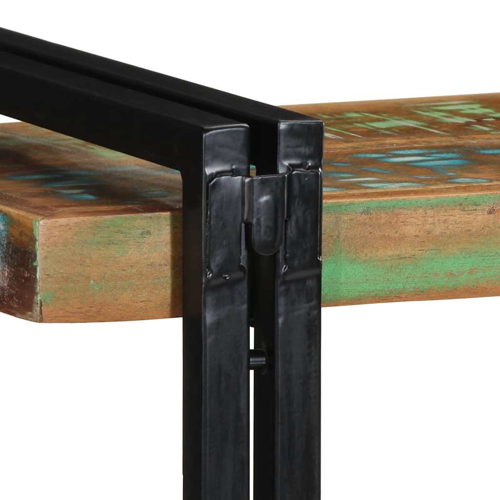 Raft de perete din lemn masiv multicolor recuperat GartenMobel Dekor