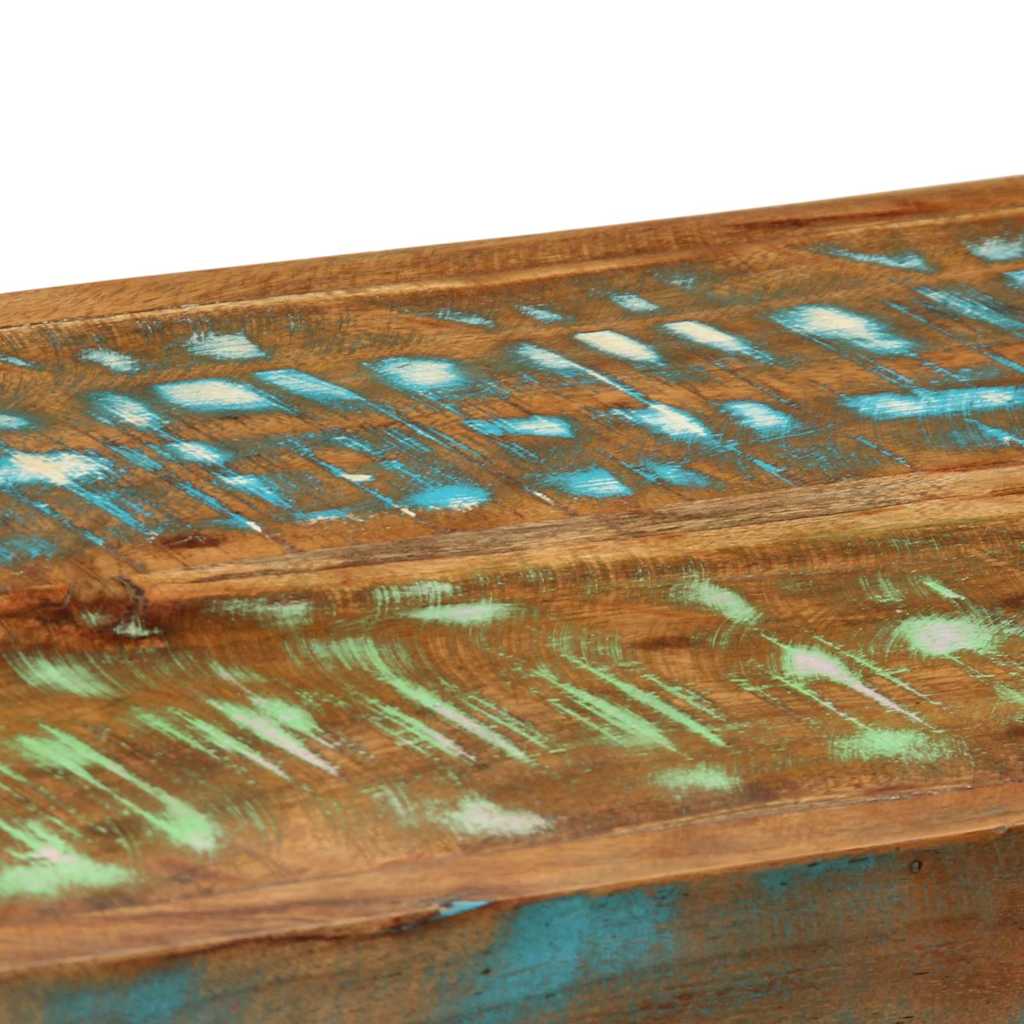 Raft de perete din lemn masiv multicolor recuperat GartenMobel Dekor