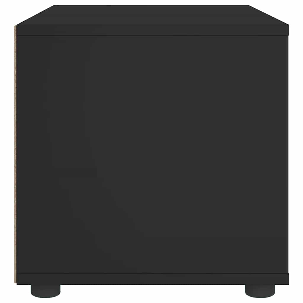 Dulap TV „VISNES” Negru 100x40x38 cm lemn prelucrat GartenMobel Dekor