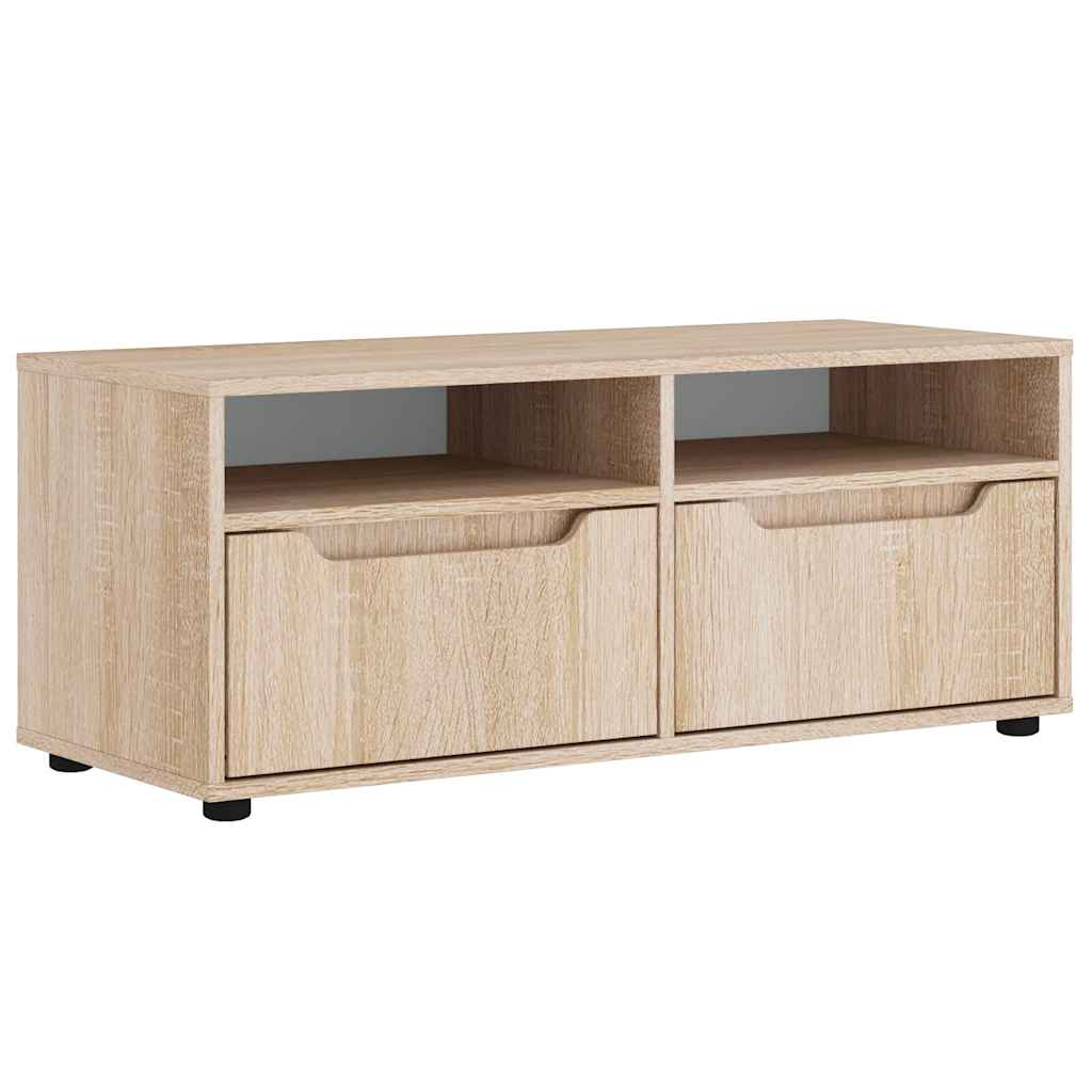 Dulap TV „VISNES” Stejar Sonoma 100x40x38 cm lemn prelucrat GartenMobel Dekor